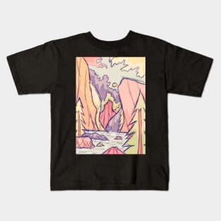 Early morning lake Kids T-Shirt